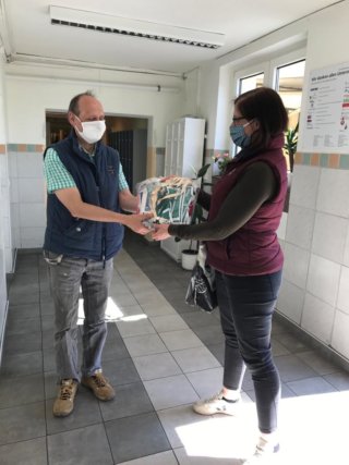 Spende an das Obdachlosenheim Brandenburg